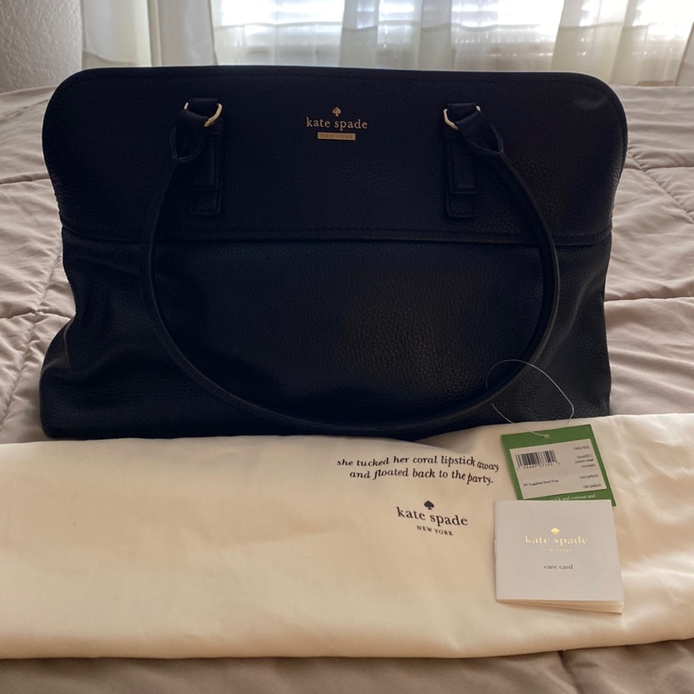 Kate Spade Black Leather Bag NWT